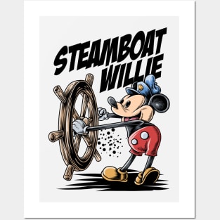 Steamboat Willie Posters and Art